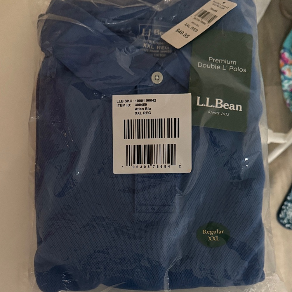 L.L. Bean Men's Polo Shirt - Blue